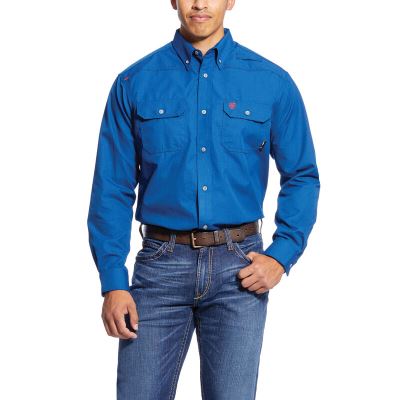 Ariat Work: FR Featherlight Camisa Hombre - Azules (DEOVS3964)